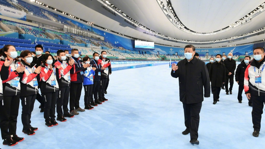 習近平在北京考察冬奧會、冬殘奧會籌辦備賽工作